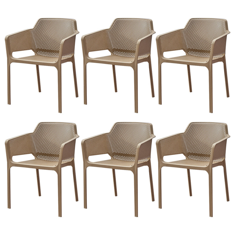 Sillas de comedor de plástico de estilo moderno, sillones de comedor apilables para cocina