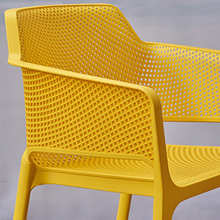 Sillas de comedor de plástico de estilo moderno, sillones de comedor apilables para cocina