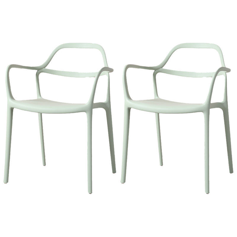 Sillas de comedor de plástico de estilo moderno, sillas apilables para cocina