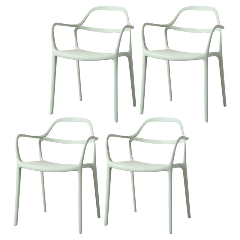 Sillas de comedor de plástico de estilo moderno, sillas apilables para cocina