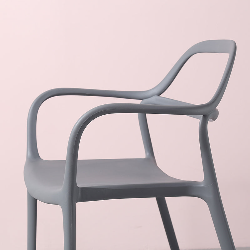 Sillas de comedor de plástico de estilo moderno, sillas apilables para cocina