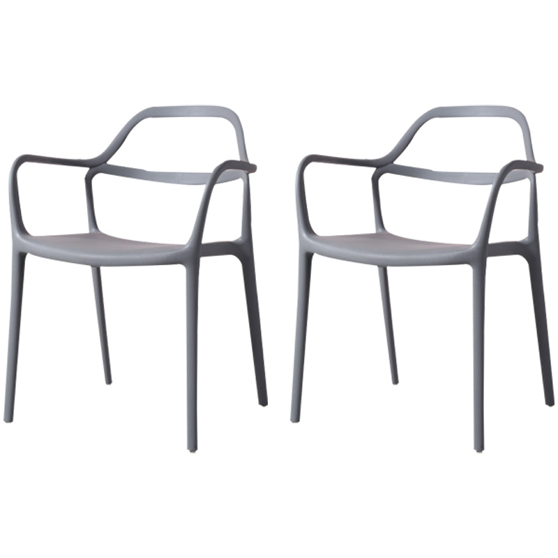 Sillas de comedor de plástico de estilo moderno, sillas apilables para cocina