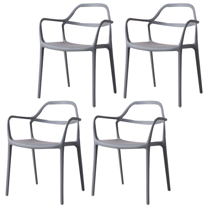 Sillas de comedor de plástico de estilo moderno, sillas apilables para cocina