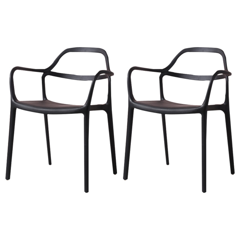 Sillas de comedor de plástico de estilo moderno, sillas apilables para cocina