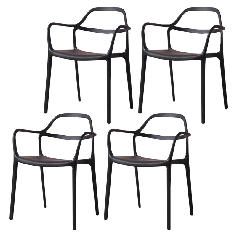 Sillas de comedor de plástico de estilo moderno, sillas apilables para cocina