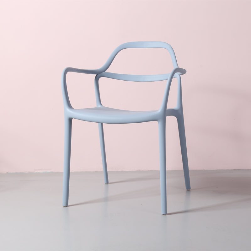 Sillas de comedor de plástico de estilo moderno, sillas apilables para cocina