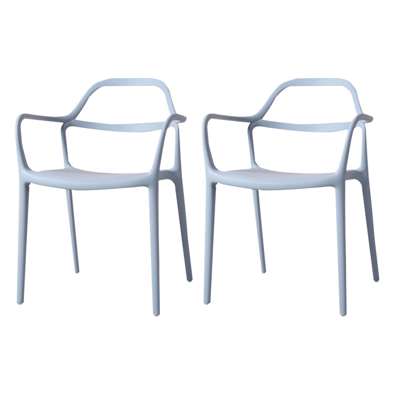 Sillas de comedor de plástico de estilo moderno, sillas apilables para cocina