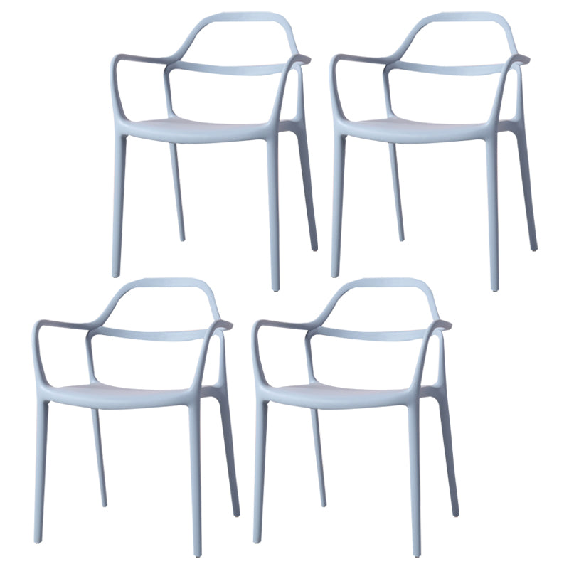 Sillas de comedor de plástico de estilo moderno, sillas apilables para cocina