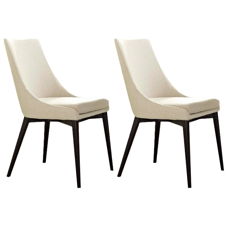 Chaise latérale tapissée contemporaine de restaurant finition mate Parsons dinant la chaise