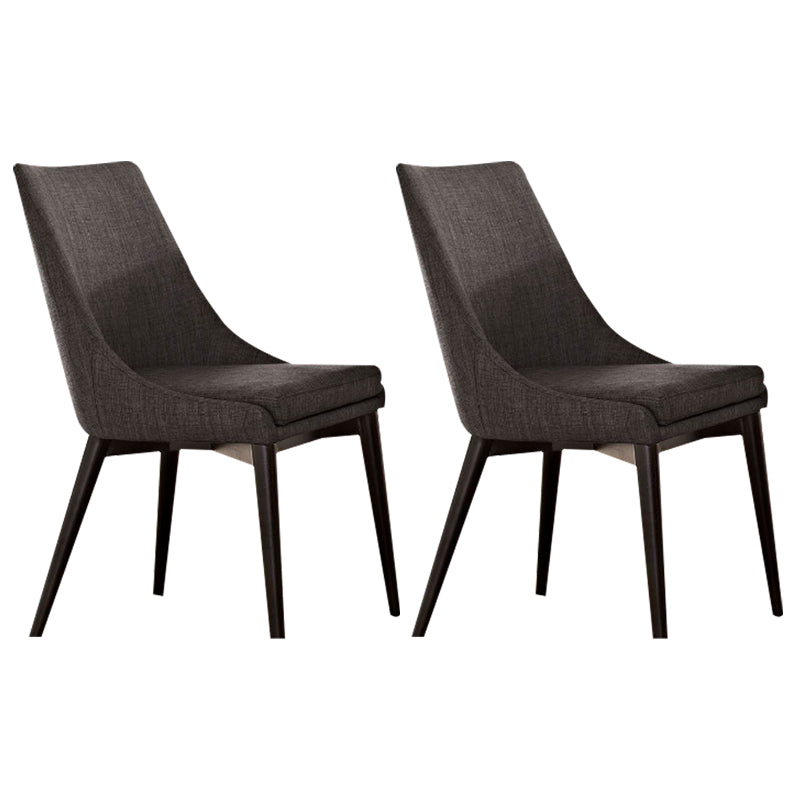 Chaise latérale tapissée contemporaine de restaurant finition mate Parsons dinant la chaise