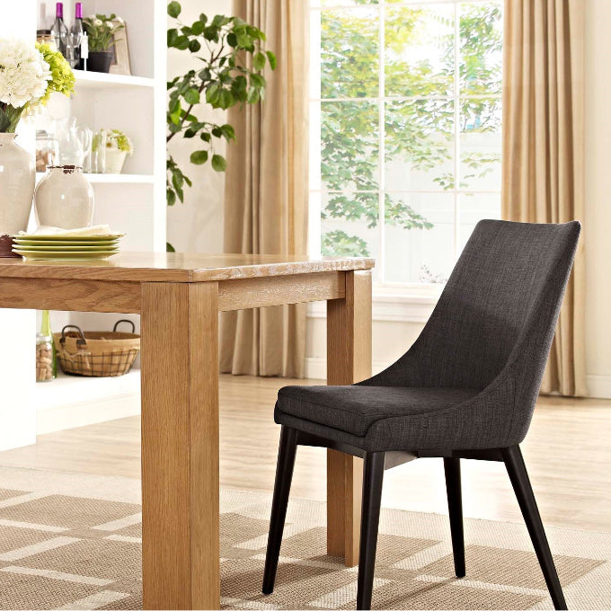 Chaise latérale tapissée contemporaine de restaurant finition mate Parsons dinant la chaise