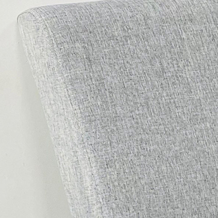 Sillón tapizado con respaldo macizo, sillón de comedor individual con patas de madera