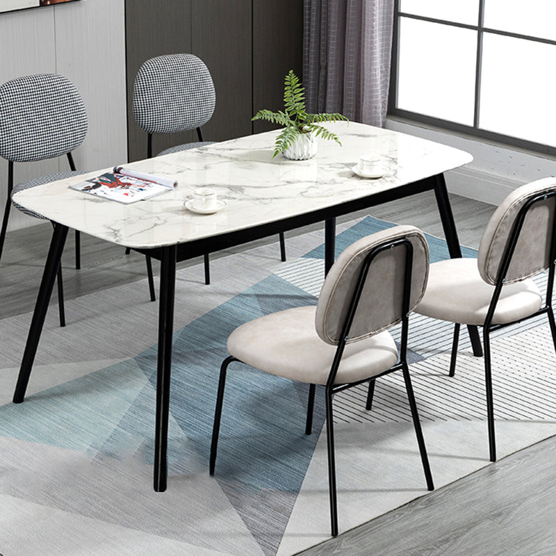Sillas sin brazos de comedor de metal Glam, respaldo abierto, silla lateral para restaurante