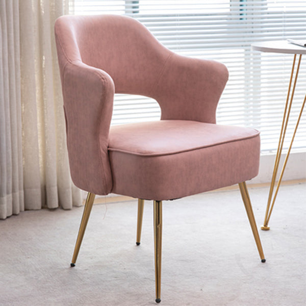 Fauteuils de salle à manger en métal nordique, chaise latérale à dossier ouvert pour Restaurant