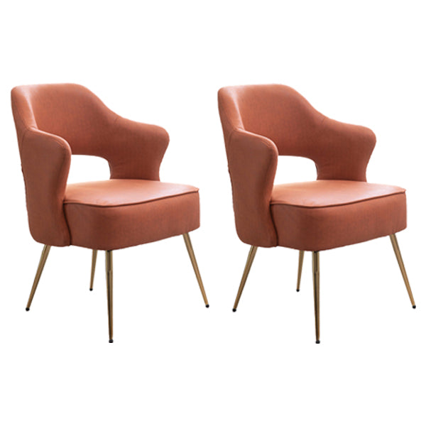 Fauteuils de salle à manger en métal nordique, chaise latérale à dossier ouvert pour Restaurant