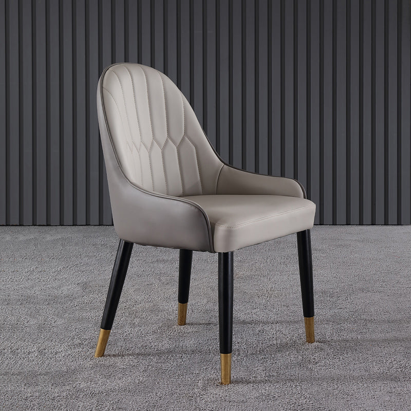 Sillas de comedor de estilo nórdico, silla lateral de comedor de madera con brazo para cocina