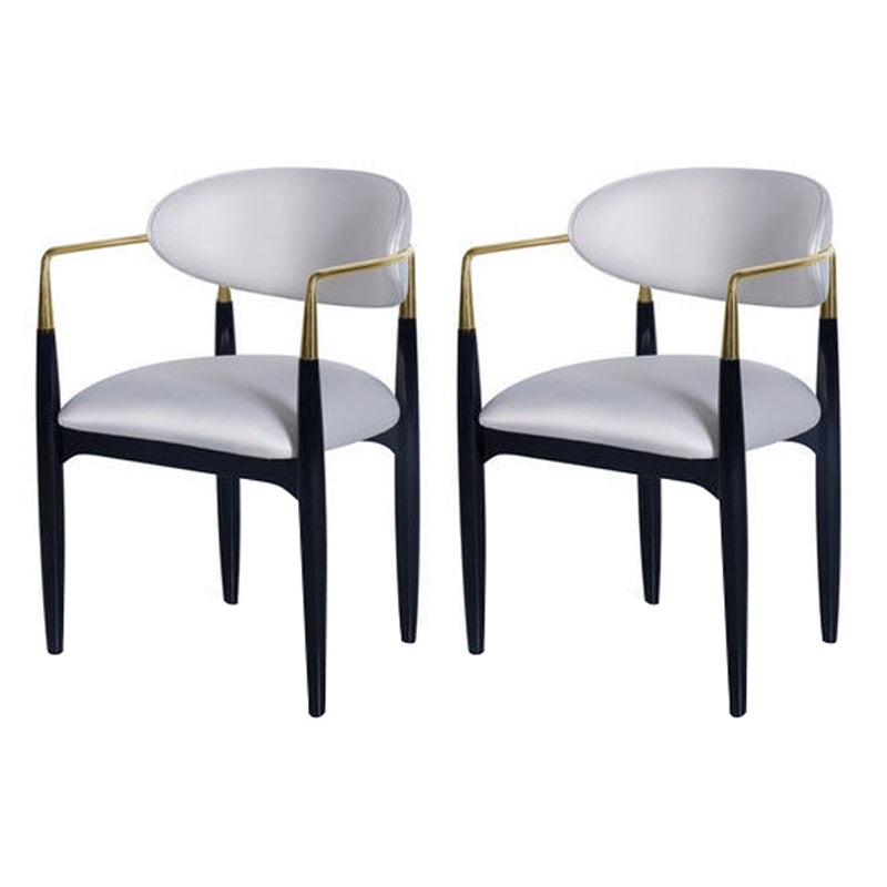 Metalen stoelen in Scandinavische stijl Set keuken eetkamer open achterste stoel