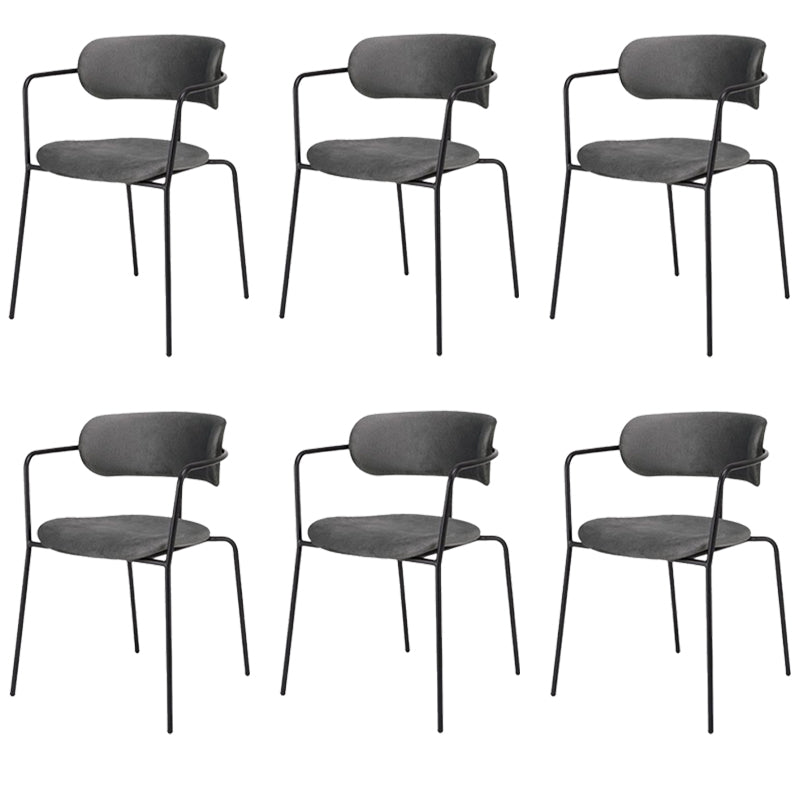 Sillas de comedor de metal de estilo industrial, sillas de comedor apilables para cocina