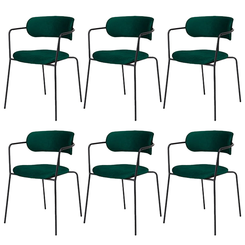 Sillas de comedor de metal de estilo industrial, sillas de comedor apilables para cocina