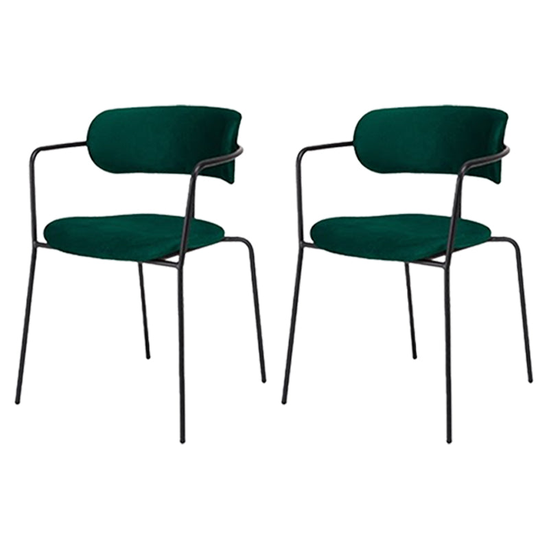 Sillas de comedor de metal de estilo industrial, sillas de comedor apilables para cocina