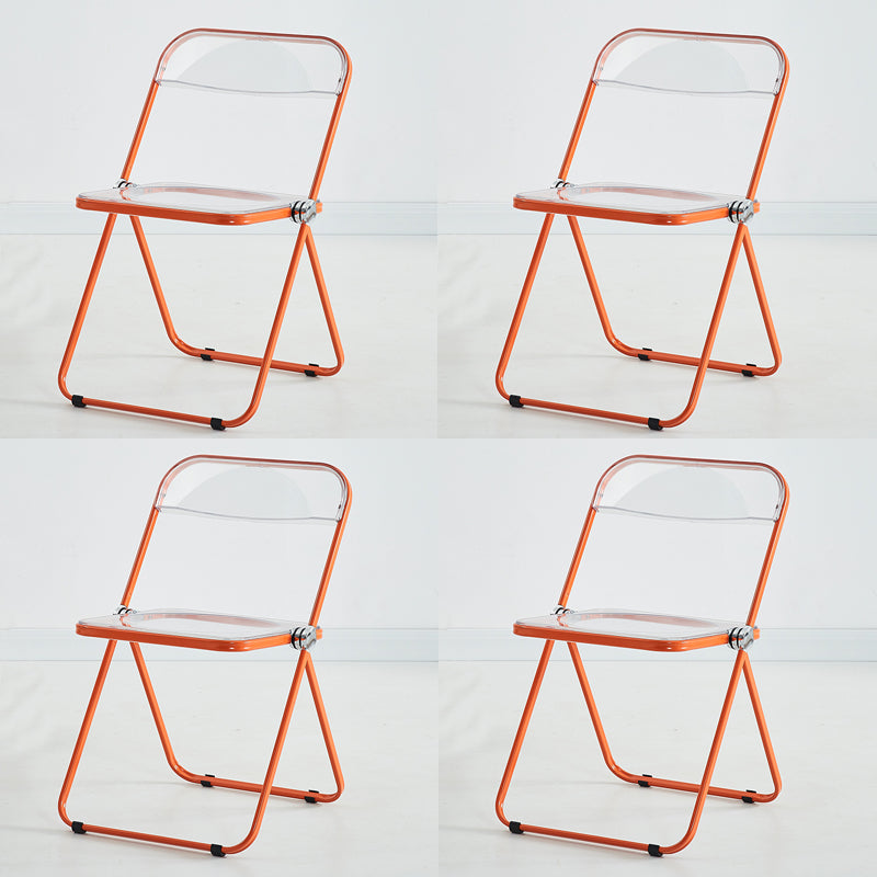 Chaise d'intérieur et d'extérieur moderne, chaise d'appoint en métal, pliable, à dossier ouvert, pour salle à manger