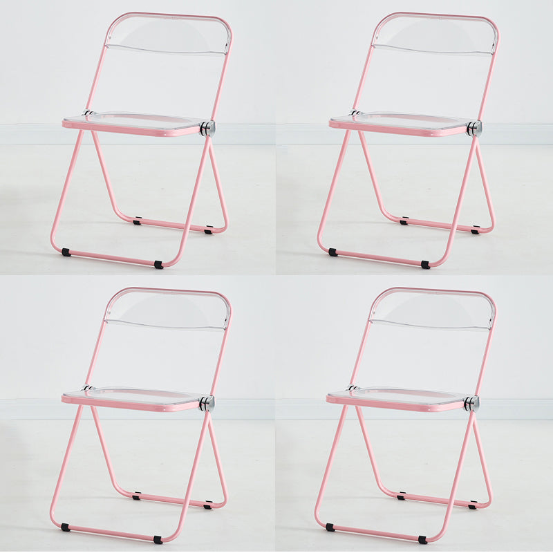 Chaise d'intérieur et d'extérieur moderne, chaise d'appoint en métal, pliable, à dossier ouvert, pour salle à manger