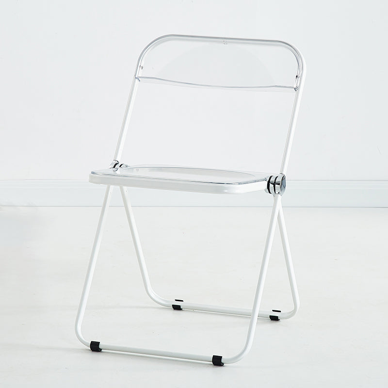 Chaise d'intérieur et d'extérieur moderne, chaise d'appoint en métal, pliable, à dossier ouvert, pour salle à manger