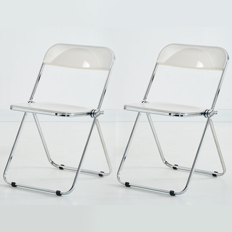 Chaise d'intérieur et d'extérieur moderne, chaise d'appoint en métal, pliable, à dossier ouvert, pour salle à manger