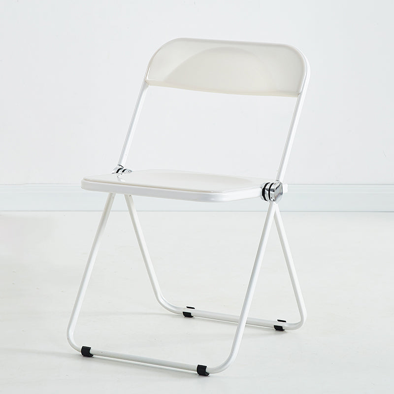 Chaise d'intérieur et d'extérieur moderne, chaise d'appoint en métal, pliable, à dossier ouvert, pour salle à manger