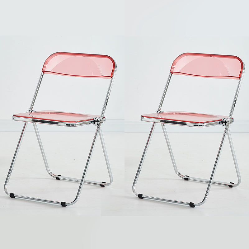 Chaise d'intérieur et d'extérieur moderne, chaise d'appoint en métal, pliable, à dossier ouvert, pour salle à manger