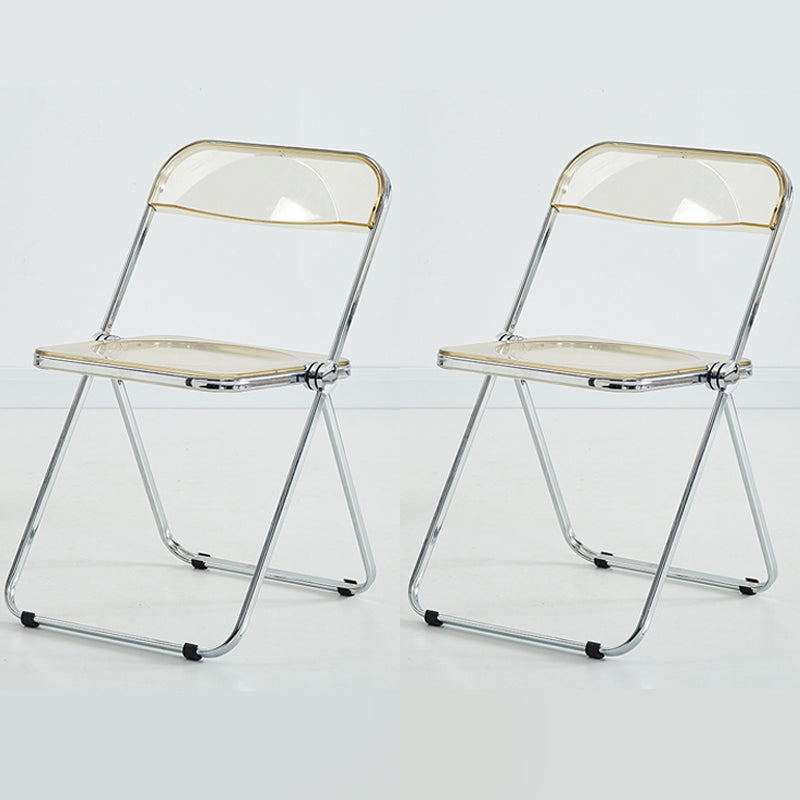 Chaise d'intérieur et d'extérieur moderne, chaise d'appoint en métal, pliable, à dossier ouvert, pour salle à manger