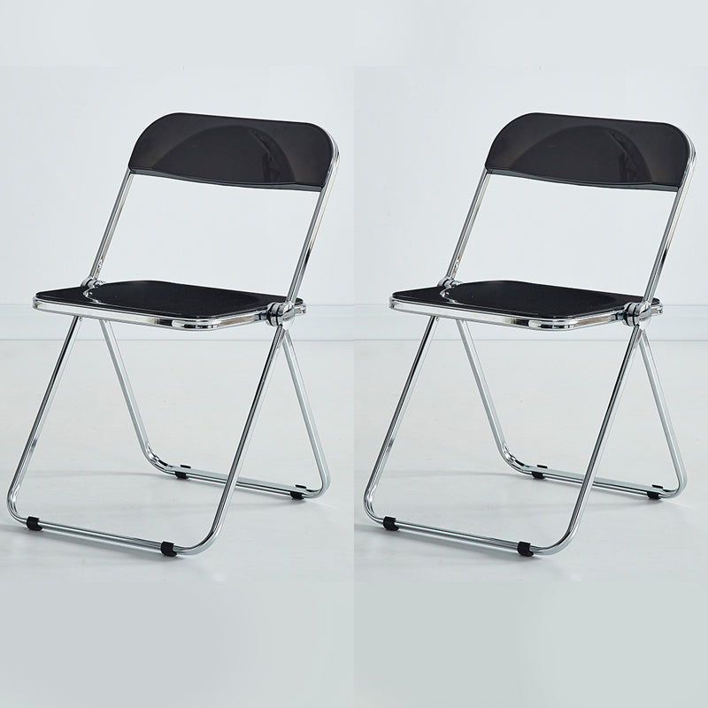 Chaise d'intérieur et d'extérieur moderne, chaise d'appoint en métal, pliable, à dossier ouvert, pour salle à manger