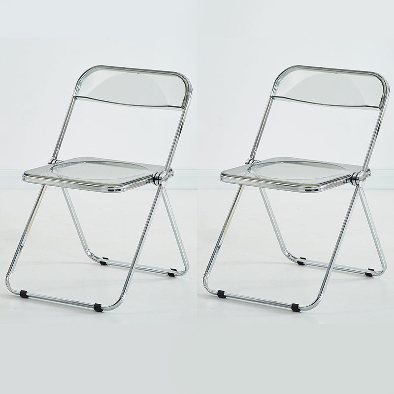 Chaise d'intérieur et d'extérieur moderne, chaise d'appoint en métal, pliable, à dossier ouvert, pour salle à manger