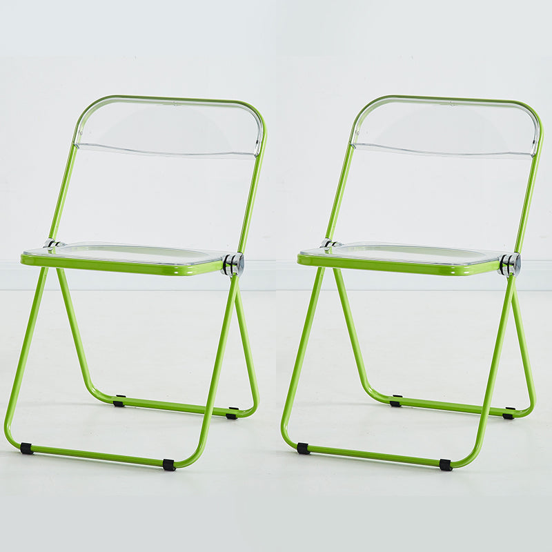 Chaise d'intérieur et d'extérieur moderne, chaise d'appoint en métal, pliable, à dossier ouvert, pour salle à manger