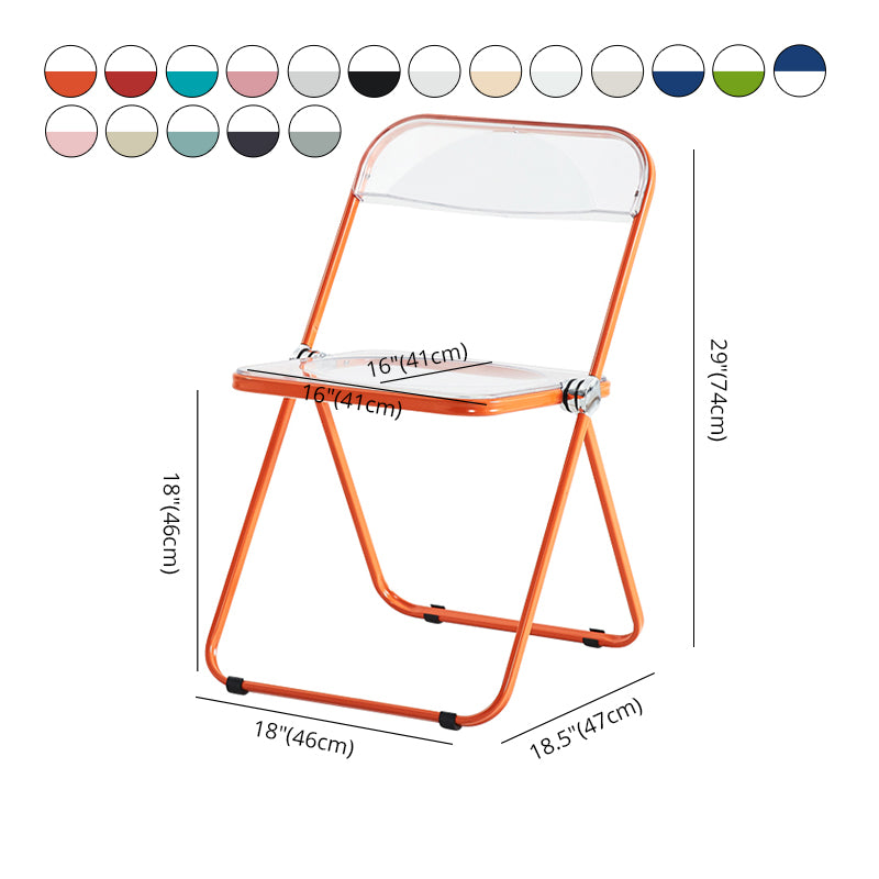 Chaise d'intérieur et d'extérieur moderne, chaise d'appoint en métal, pliable, à dossier ouvert, pour salle à manger