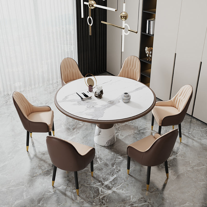 Chaises en métal de style scandinave, ensemble de chaises de cuisine et de salle à manger avec bras à dossier solide