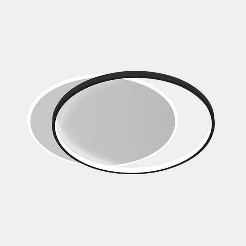 Double Ring LED Ceiling Light Fixtures Modern Flush Mount Light for Living Room
