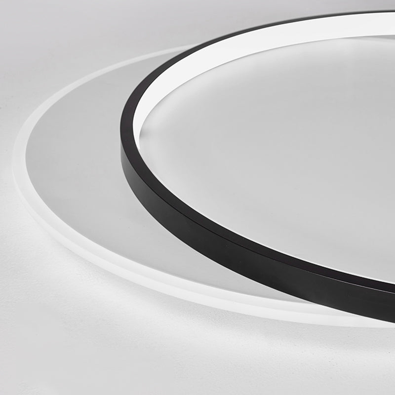 Double Ring LED Ceiling Light Fixtures Modern Flush Mount Light for Living Room