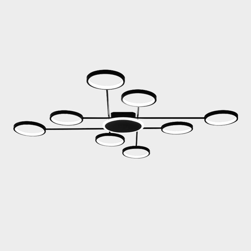 Geometry LED Flush Mount Light Contemporary Ceiling Light for Living Room