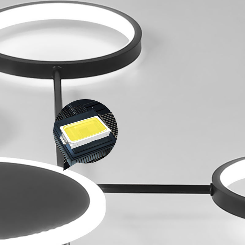 Geometry LED Flush Mount Light Contemporary Ceiling Light for Living Room
