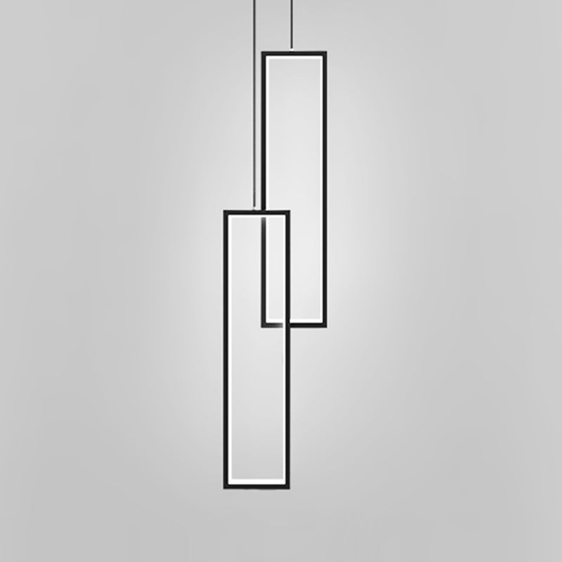 Rechthoek hanglampje acryl schaduw moderne hanglampen voor woonkamer