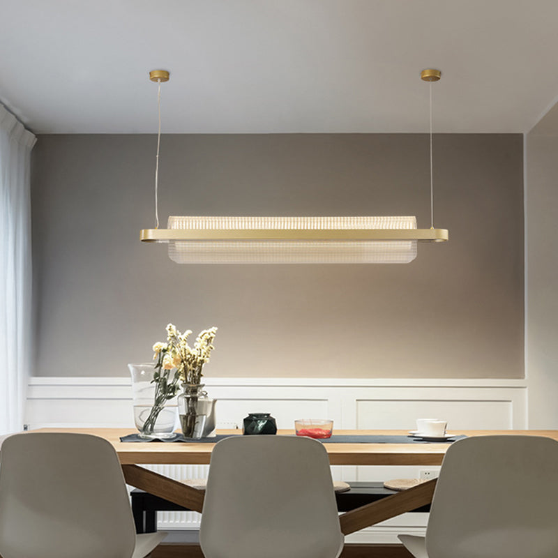 LED LED ACRYLIC LINEA LIGHT GOLD MODERN 1 LUGHT LUCHING Lights para comedor