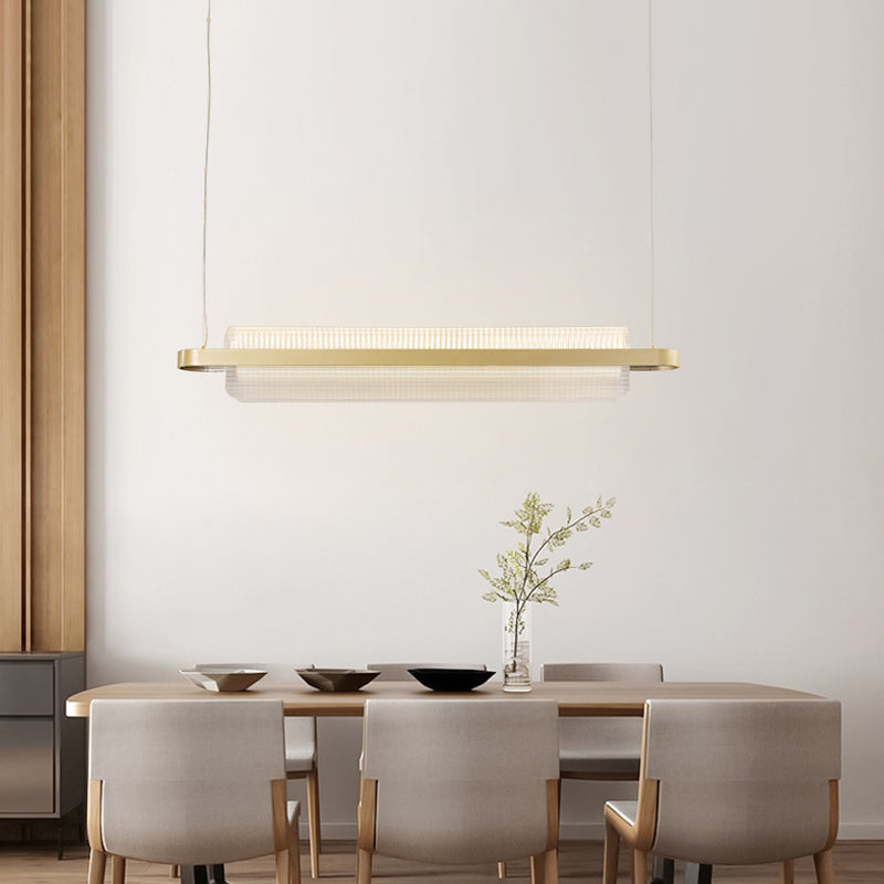 LED LED ACRYLIC LINEA LIGHT GOLD MODERN 1 LUGHT LUCHING Lights para comedor