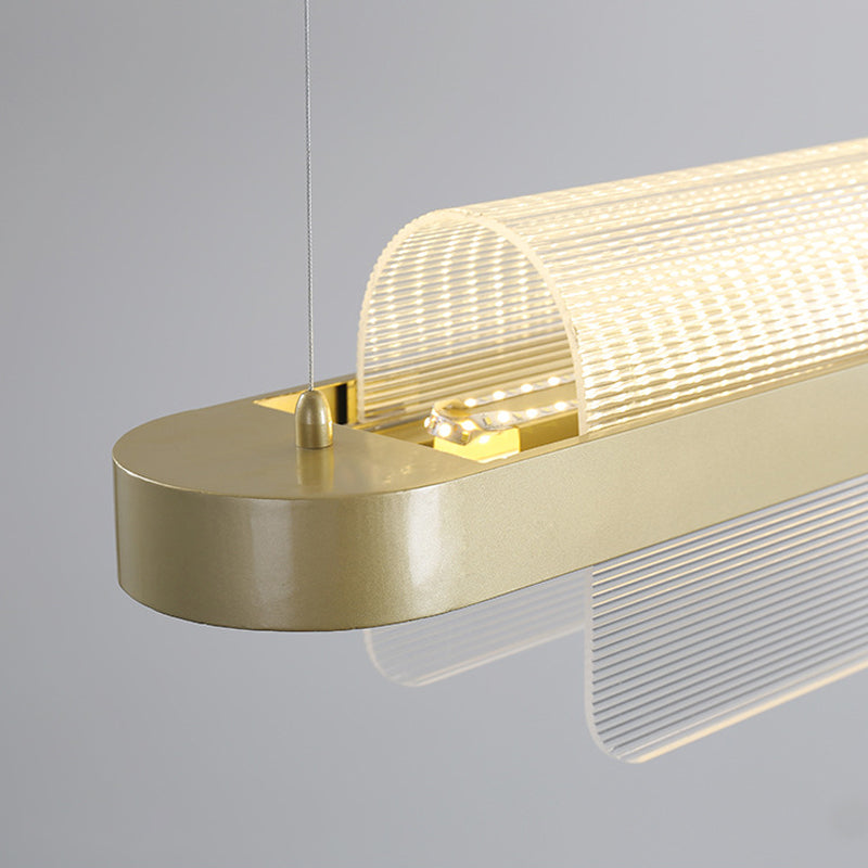 LED LED ACRYLIC LINEA LIGHT GOLD MODERN 1 LUGHT LUCHING Lights para comedor