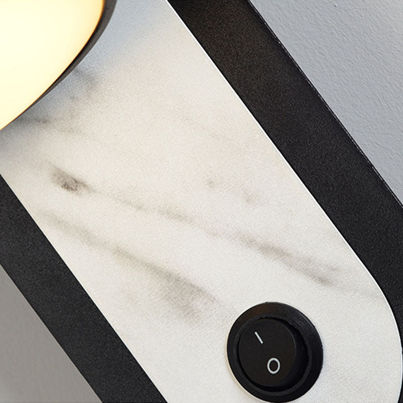 Moderne 1 leichte LED -Wandleuchten Metall Drehwandmontiertes Licht für Bett