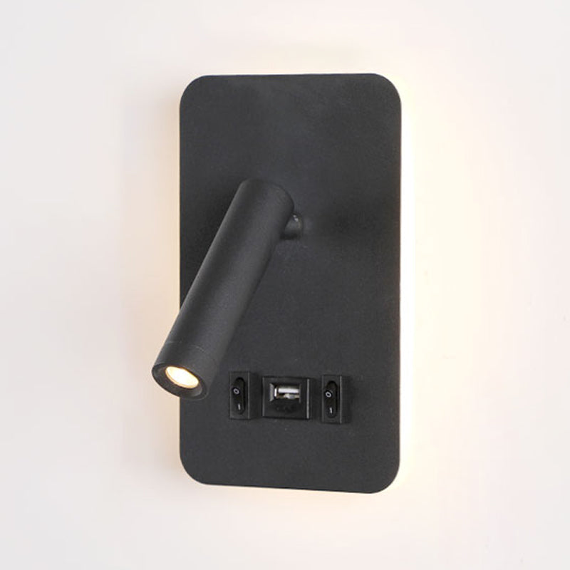 Eisenwandleuchten moderne zwei leichte Wandmontage -Leselampe für Bett