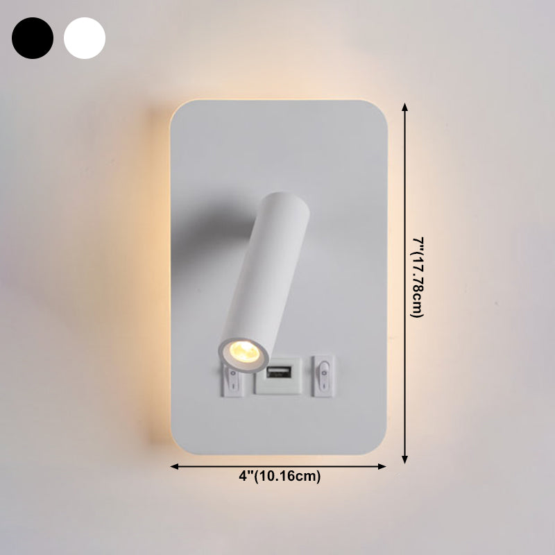 Eisenwandleuchten moderne zwei leichte Wandmontage -Leselampe für Bett