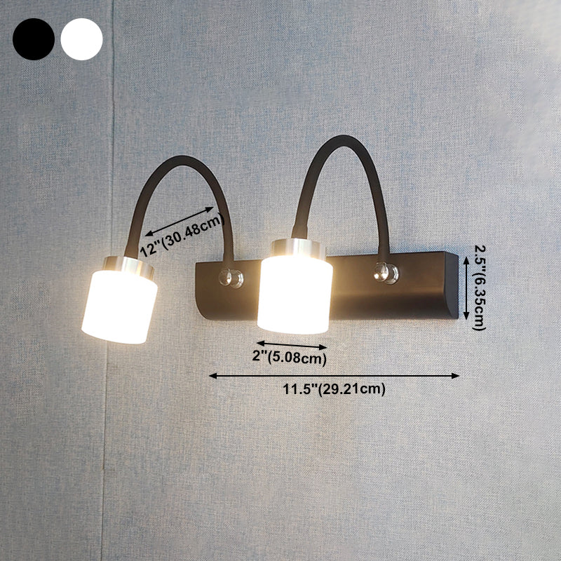 Modern Simple Mirror Lamp Fixture Flexible Makeup Mirror Lamp for Bathroom Washroom