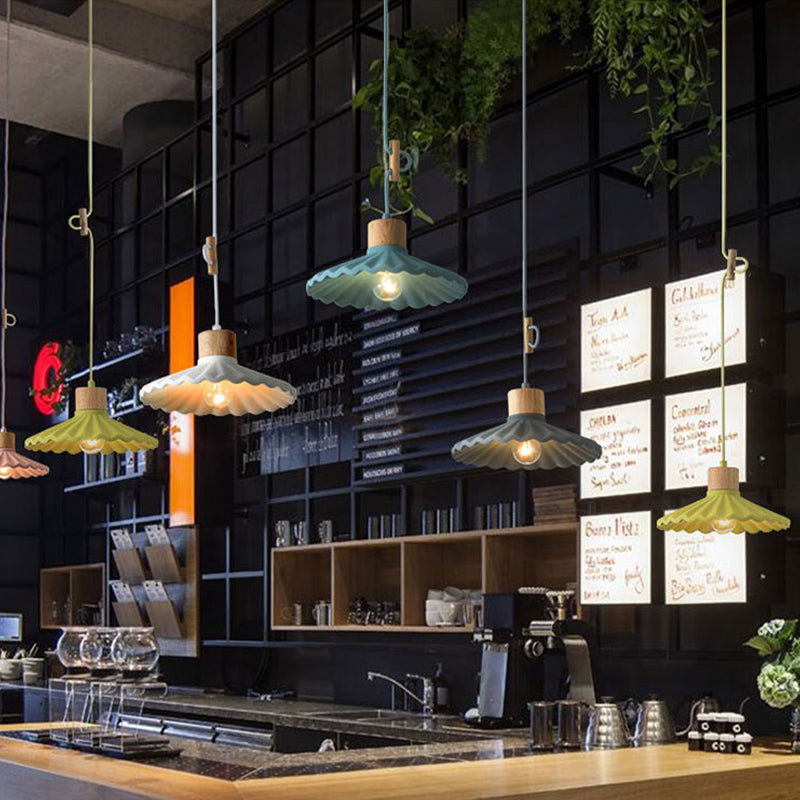 Moderne macaron geschulpte hangende hanglanterende lamp metalen hangende hanglampen voor restaurant