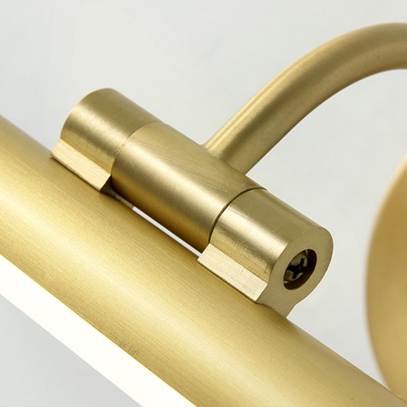 Occiglia lineare a 1 luci luci a parete con fonce post-moderna illuminazione da parete specchio in stile semplice